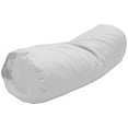 thumbnail image 1 of Cotton Fabric 5x14" Neck Roll Pillowcase - Soft Washable Sateen Weave Pillow Cover - Made in USA, White, 1 of 8