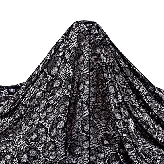 Cotton Fabric Pattern Black 150cm 2 yards/pc