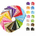 thumbnail image 1 of Cotton Fabric Squares with 100% Cotton Plain Weave and Assorted Random Prints, 50-Pack 8X8 Inch, Multicolor, for Quilting and Sewing Projects, Pre-Cut Fabric Squares, 1 of 6