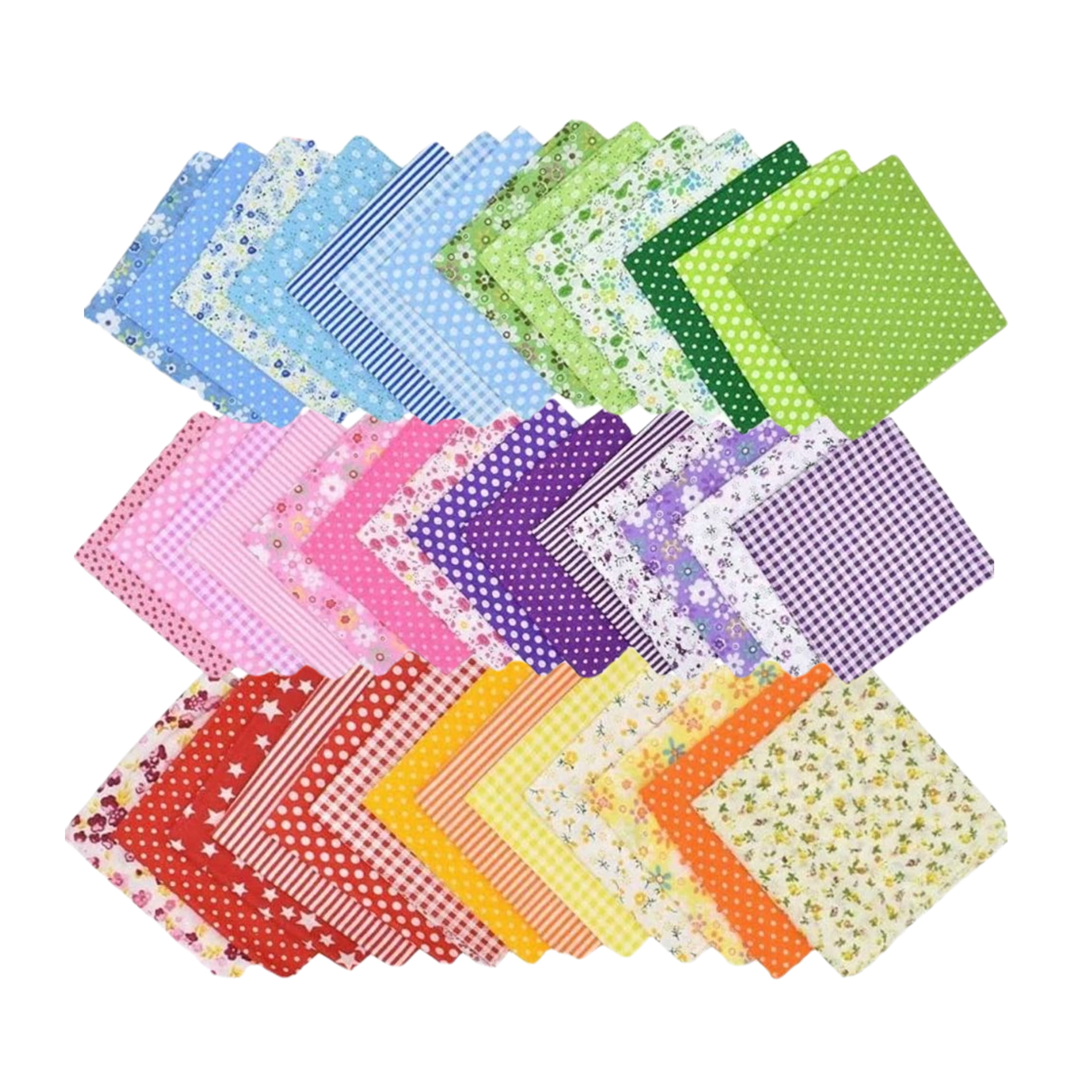 14 pcs 20 x 20 inch cotton fabric square quilting... Cotton Fabric Squares for Quilting, 42 Pieces, 9.8 x 9.8 inches, Multi ...