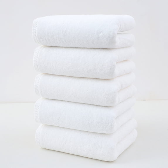 Cotton Face Towel Set of 5, Highly Absorbent Soft Washcloth for Bathroom Travel Gym, Breathable Quick-Drying Hand Sheets, Bath Towels for Home Spa