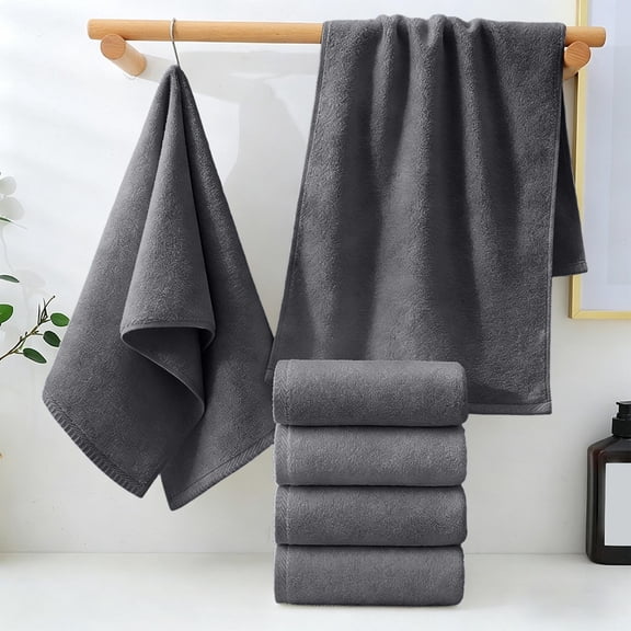 Cotton Face Towel Soft Absorbent Quick Dry Hand Towel Durable Everyday Washcloth, Easy Care Multi Use Household Towel, for Bathroom Kitchen Home Travel