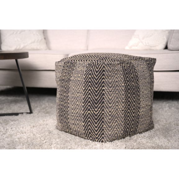 Cotton Fiber - Chevron Design - Home Accessory - 15.5 Inches Height
