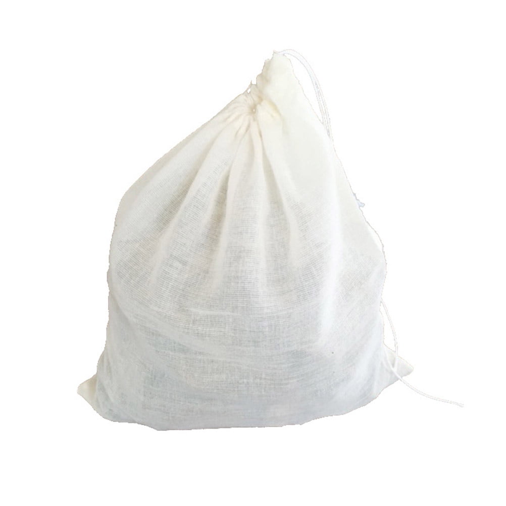 Drawstring Net Filter Cotton Filter Bag Drawstring Strainer Cold Brew Bags Coffee Nut Milk ...