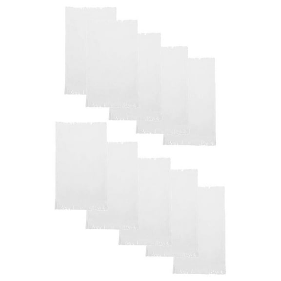 Cotton Fingertip Towels - 10 Pack - 11x18 Inch Reversible Hand Towels - Velour & Terrycloth - Fringed Guest Towels for Bathroom, Kitchen