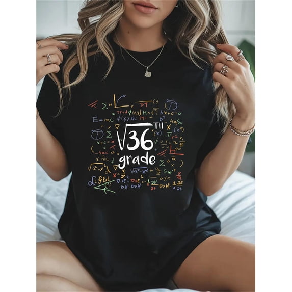 Matho Square Roots Cotton First Day of School 6th Grade Square Root of 36 Math Teacher ...
