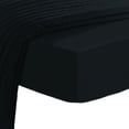 thumbnail image 1 of Cotton Fitted Bed Sheets Twin Black, 1Pc 400 Thread Count 100% Long Staple Cotton Soft Sateen Weave Deep Poxket Twin Sheets All Around Elastic Fits Mattress Upto 15 Inch By Pizuna, 1 of 3