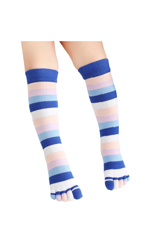 Cotton Five Toe Long Tube Socks Breathable Split Toe Design Elastic Socks For Boys Girls Spring Autumn