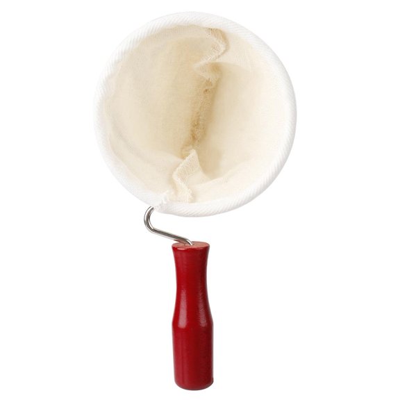 Cotton Flannel Dripper Coffee Maker Wooden Handle Cloth Coffee Filter Bag Accessories 105mm