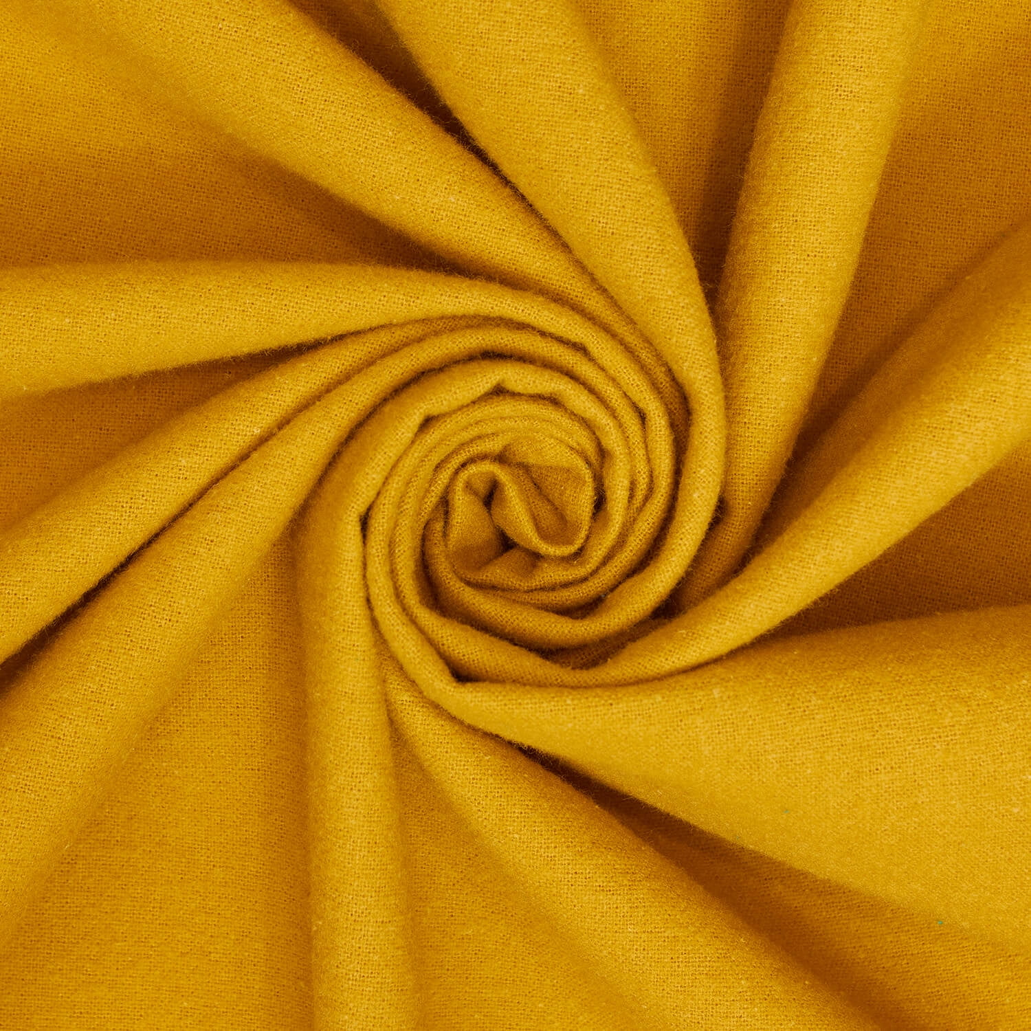 Cotton Flannel Fabric (5 oz) 100% Hypoallergenic 44/45 Inch Insulating By The Yard For Sewing Apparel, Accessories, & Décor - Gold (1 Yard)
