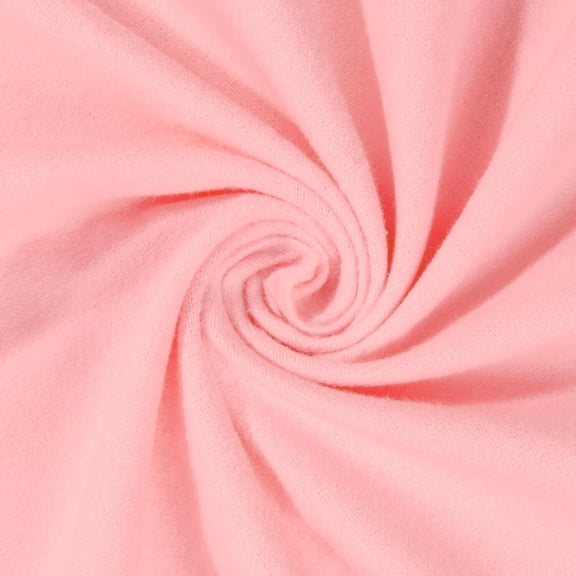 Cotton Flannel Fabric (5 oz) 100% Hypoallergenic 44/45 Inch Insulating By The Yard For Sewing Apparel, Accessories, & Décor - Pink (5 Yards)