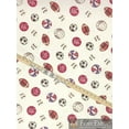 thumbnail image 1 of Cotton Flannel SPORTS BALLS Printed Fabric / 45" Wide / Sold by the Yard, 1 of 1