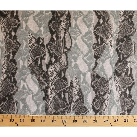 Cotton Flannel Snakeskin Print with Chamois Flannel Feel Fabric (7352e-7l)