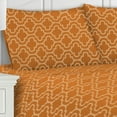 thumbnail image 1 of Cotton Flannel Trellis or Solid 2-Piece Pillowcase Set By Blue Nile Mills, Standard, Pumpkin, 1 of 1