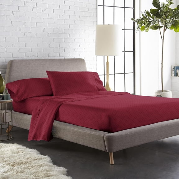 Cotton Flat Bedsheet For Double Bed With 2 Pillow Covers - 90x100 Inches, Maroon | Ideal For Guest Houses, & Daily Home Use Queen Size Bed Sheet