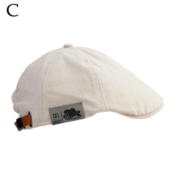 Cotton Flat Caps for Men, Mens Hat Flat Cotton Newsboy , Adjustable Beret Cabbie Driving Hat Flat Irish Fishing for Men