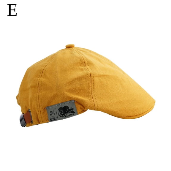 Cotton Flat Caps for Men, Mens Hat Flat Cotton Newsboy , Adjustable Beret Cabbie Driving Hat Flat Irish Fishing for Men