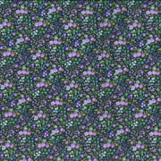 Fabric Traditions, Floral Quilting Fabric, Navy, Pink, Purple, Green - 44/45in 100% Cotton