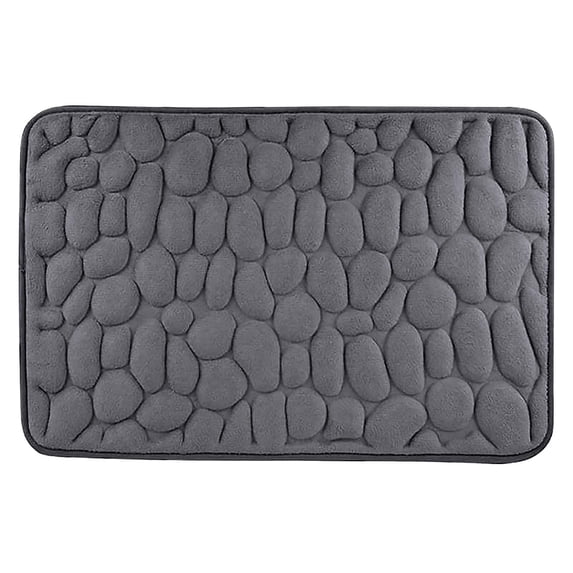Cotton Foam Bath Mat, Non-Slip Bathroom Rug, Massage Stone Floor Rugs, Super Water Absorbent, Machine Washable Bath Rugs for Entrance Carpet Doormats Living Room