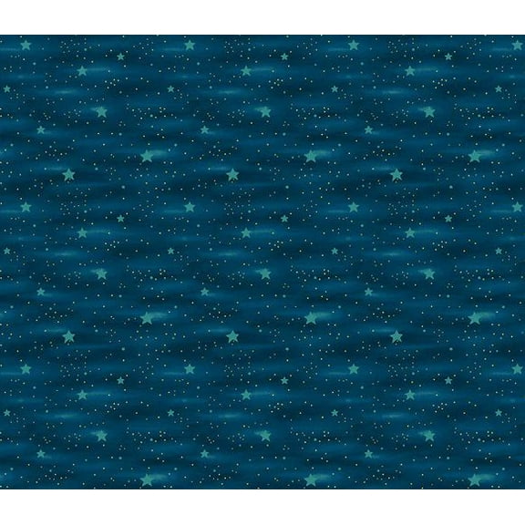 Cotton Forest Fables Stars Sky Night Midnight Paintbrush Studio Cotton Fabric Print by the Yard (1219618)
