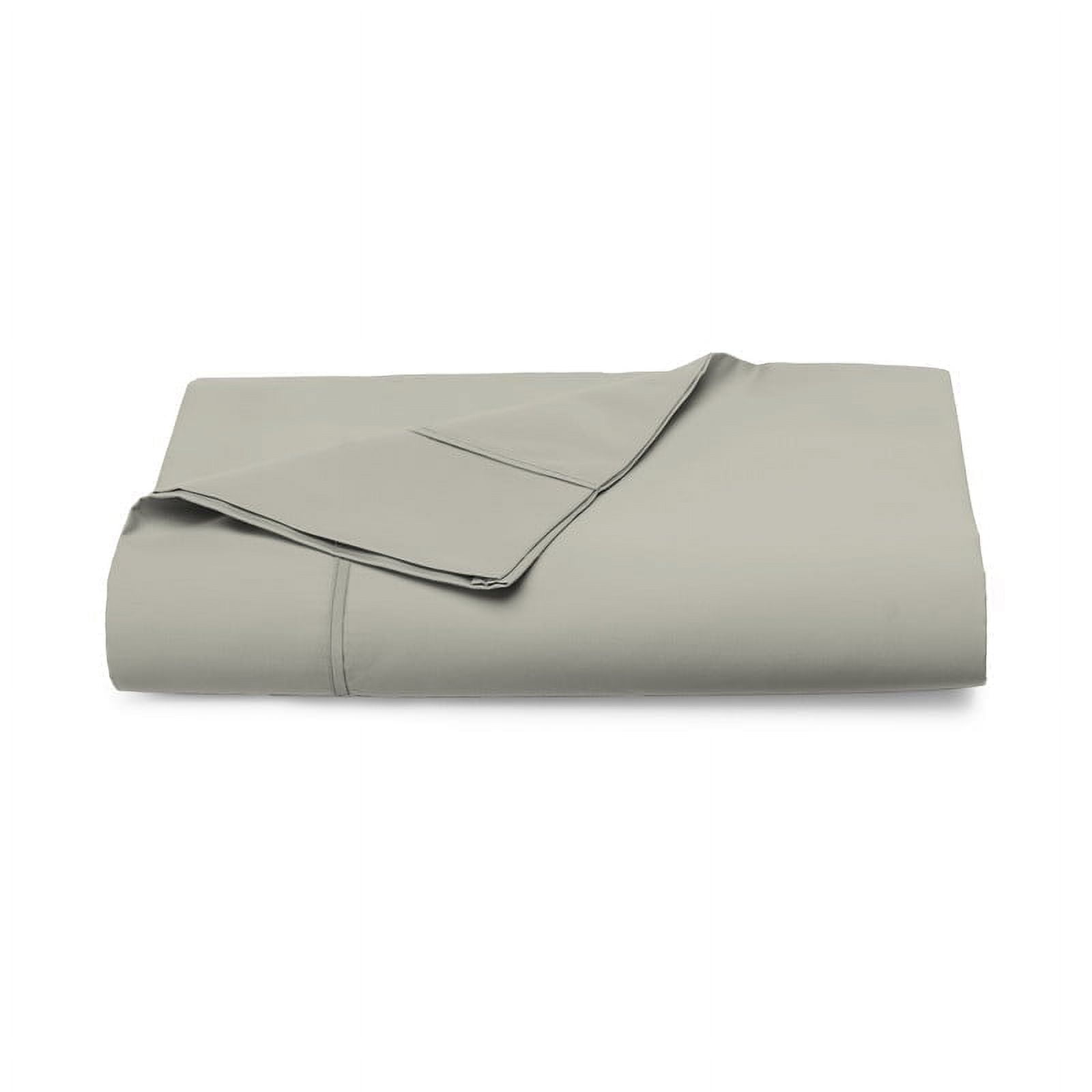 Full Size Silver Cotton Sateen Flat Sheet