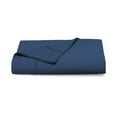 thumbnail image 1 of Cotton Full Flat Sheet Only Deep Blue, 1pc 100% Long Staple Cotton Flat Bed Sheet Luxurious Sateen Weave 400 Thread Count Hotel Quality Top Sheets With 4 Inch Hem By Pizuna, 1 of 6