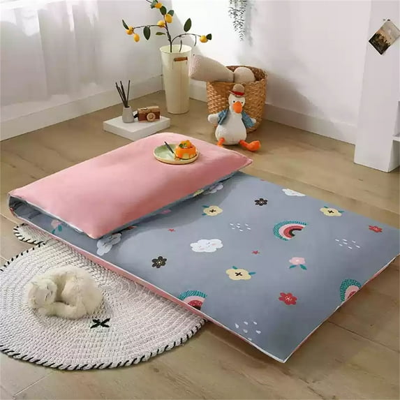 Cotton Futon Cover Full Size Super Soft Tatami Mattress Protector Covers Zipper Cover-AS-135x190cm