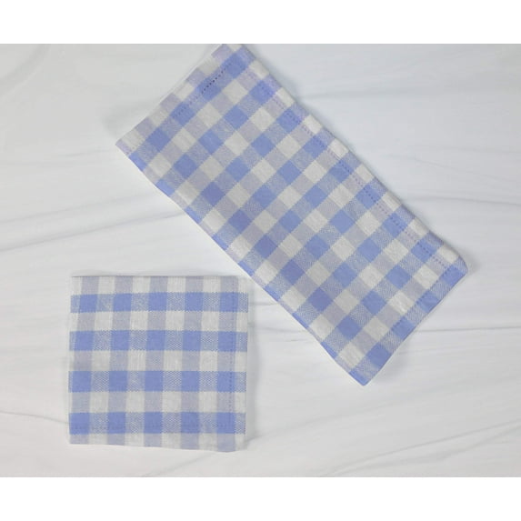 Cotton Gingham Checker Napkins 18"X18"