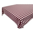 thumbnail image 1 of Cotton Gingham Checkered Tablecloth Burgundy, 1 of 1