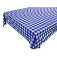 thumbnail image 1 of Cotton Gingham Checkered Tablecloth Royal Blue, 1 of 1