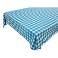 thumbnail image 1 of Cotton Gingham Checkered Tablecloth Turquoise, 1 of 1