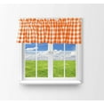 thumbnail image 1 of Cotton Gingham Checkered Window Valance 58" Wide Orange, 1 of 1