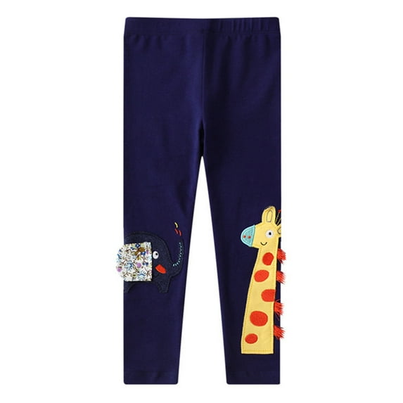 Cotton Girls' Leggings Cartoon Pattern Tight Pants Princess Multi-Color Spring Autumn Thin Comfort Strech 2-7 Yers