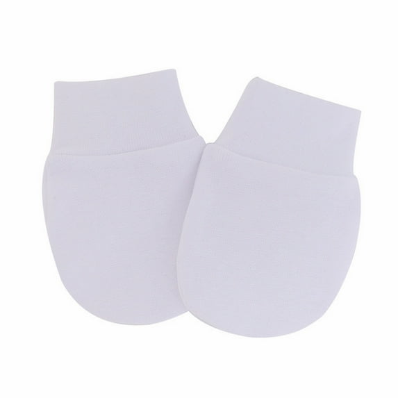 Cotton Gloves for Kids White School Infant Infant Boy No Scratch Mittens A
