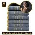 thumbnail image 1 of Cotton Hand Towels,Hand Towels for Bathroom,Face Towels for Bathroom,Face Cloths for Washing Face,6PC Towel Set Velvet Spun Highly Absorbent Soft Bath Towel Suitable for Bathroom Spa Gym, 1 of 9