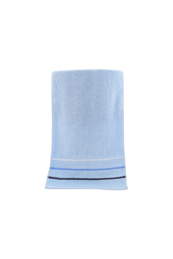 Cotton Hand Towels with Jacquard Pattern, Soft Absorbent Facial Towels for Bathroom and Kitchen Use, Quick-Drying Skin-Friendly Small Washcloths Blue