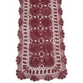 thumbnail image 1 of Cotton Handmade Crochet Lace Table Runner Beige Rectangle Coffee Table Dresser Decor, 1 of 5
