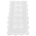 Cotton Handmade Crochet Lace Table Runner White Rectangle Coffee Table