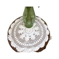 thumbnail image 1 of Cotton Handmade Crochet lace Table Runners Round Tablecloth Doilies Doily Table Dresser Scarf Décor, 1 of 5