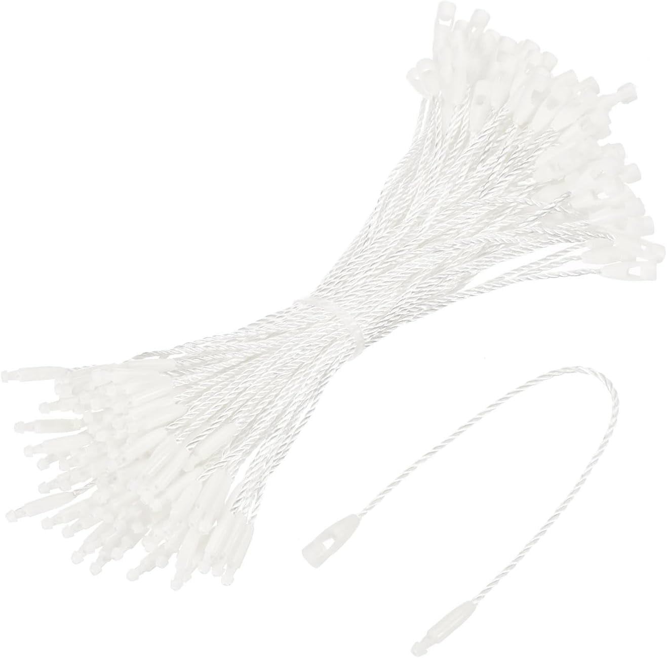 Cotton Hang Tag String Snap Lock Pins Loop Price Tag Fastener Plastic ...