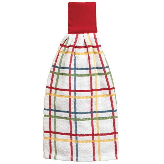 Cotton Hanging Towel Checked