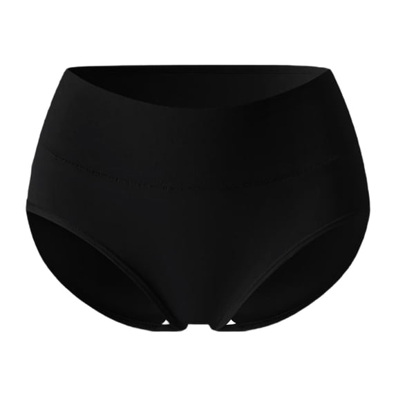 Cotton Hipster Panties Women 6-Pack Soft Full Coverage Mid Rise Underwear Comfortable Breathable(Black,XL)