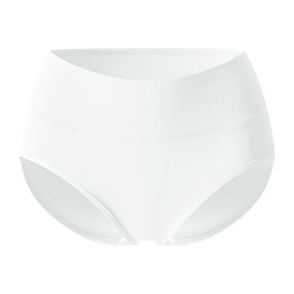 Cotton Hipster Panties Women 6-Pack Soft Full Coverage Mid Rise Underwear Comfortable Breathable(White,L)