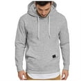 thumbnail image 1 of Cotton Hoodies For Men Hoodies For Men Men's Pullover Sweatshirt Hoodie Drawstring Collar Kanga Pocket Fashion Shirts, 1 of 9