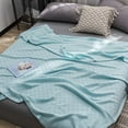thumbnail image 1 of Cotton Hospital Blanket,Cotton Bed Blanket Twin Cotton Thermal Blanket Bed Throw Breathable Soft Comfortable Blanket For All Season,Cotton Blankets for Bed(Green 60*40in), 1 of 7