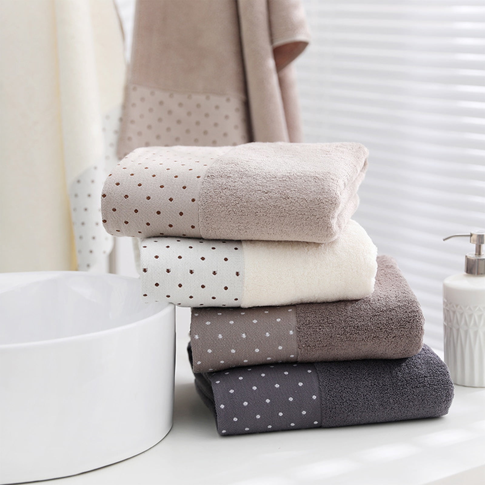 Cotton Hotel Bath Towel | Quick Dry Soft Extra Long Absorbent Thickened ...