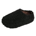 thumbnail image 1 of Cotton House Slippers for Women Comfortable Closed Toe Warm Fuzzy Slippers Platform Non Slip Bedroom Shoes Black Size 8.5, 1 of 7