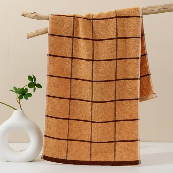 Cotton Household Towel Absorbent Bath Towel Travel Bathing Towel Soft Comfortable Bathroom Supplies for Home Use Quick Drying Bath Sheet with Multiple Color Options