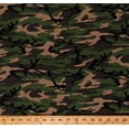 thumbnail image 1 of Cotton Hunting Military Camoflauge Greens Browns Cotton Fabric Print by the Yard (9320M-1E), 1 of 1