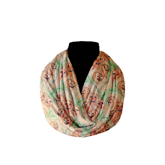 Cotton Infinity Scarf Fall and Halloween Prints